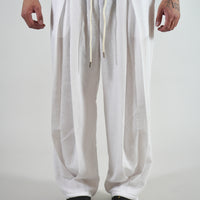 Pantalone Deep Pencies Simil Lino White