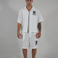 Coordinato Baseball NY White