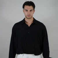 Camicia Simil Seta Black
