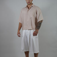 Camicia Simil Lino Nude