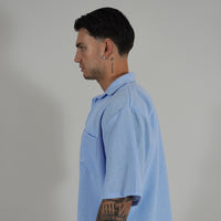 Camicia Simil Lino Sky