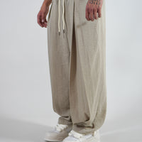 Pantalone Deep Pencies Beige Simil Lino
