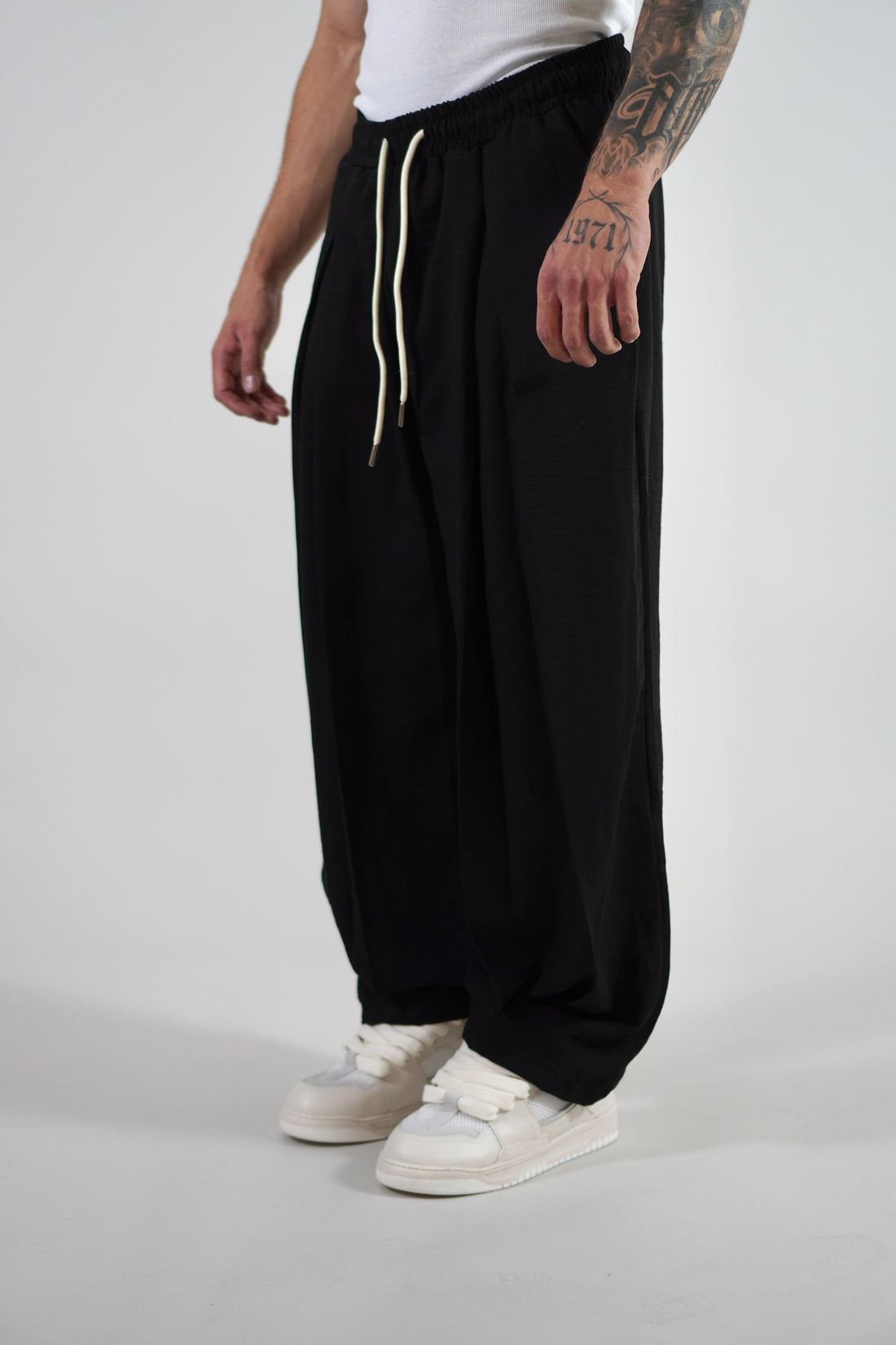 Pantalone Deep Pencies Simil Lino Black