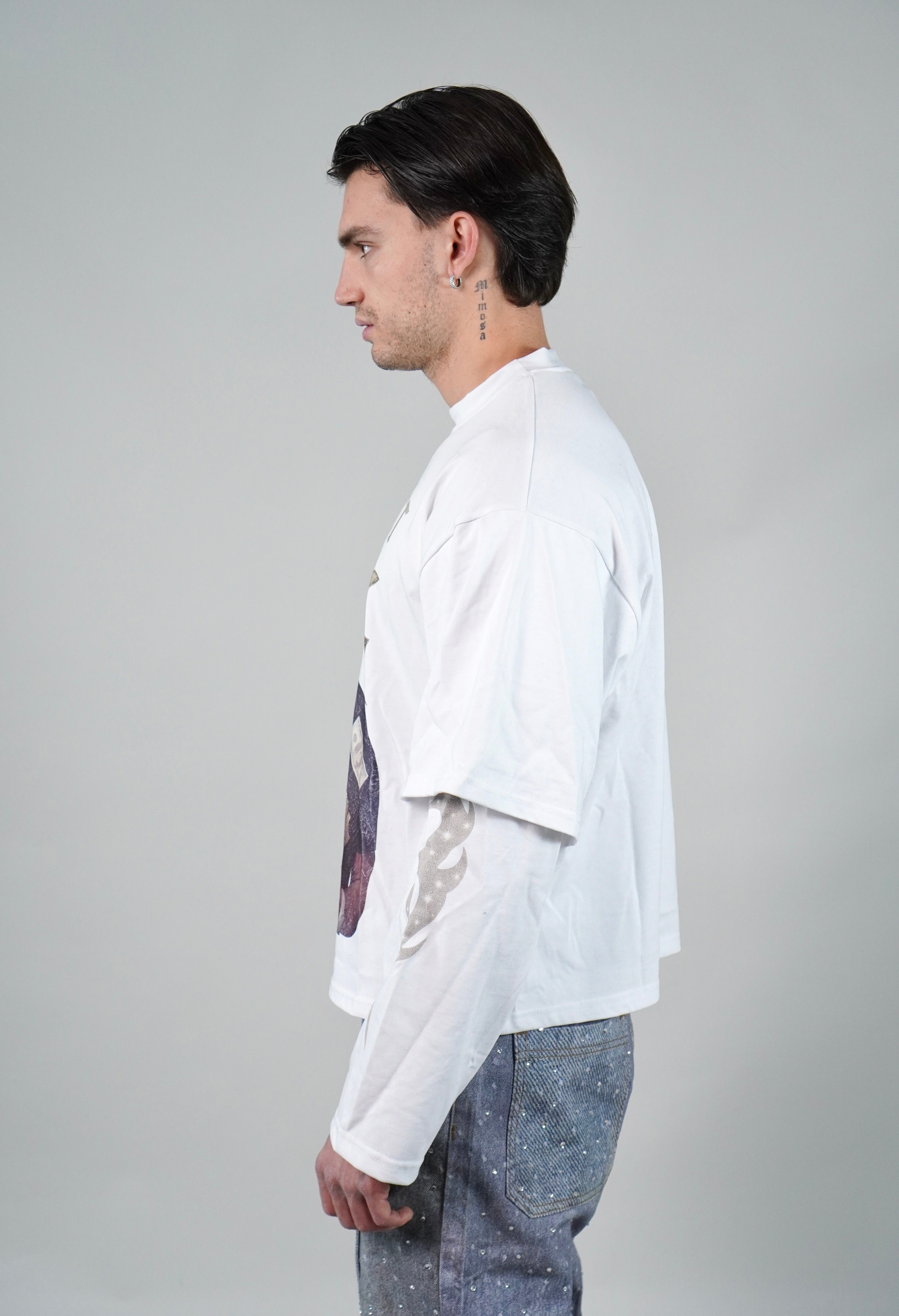 OVR Longsleeve Double Pop White