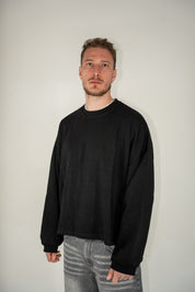 Felpa Crewneck Boxy Black
