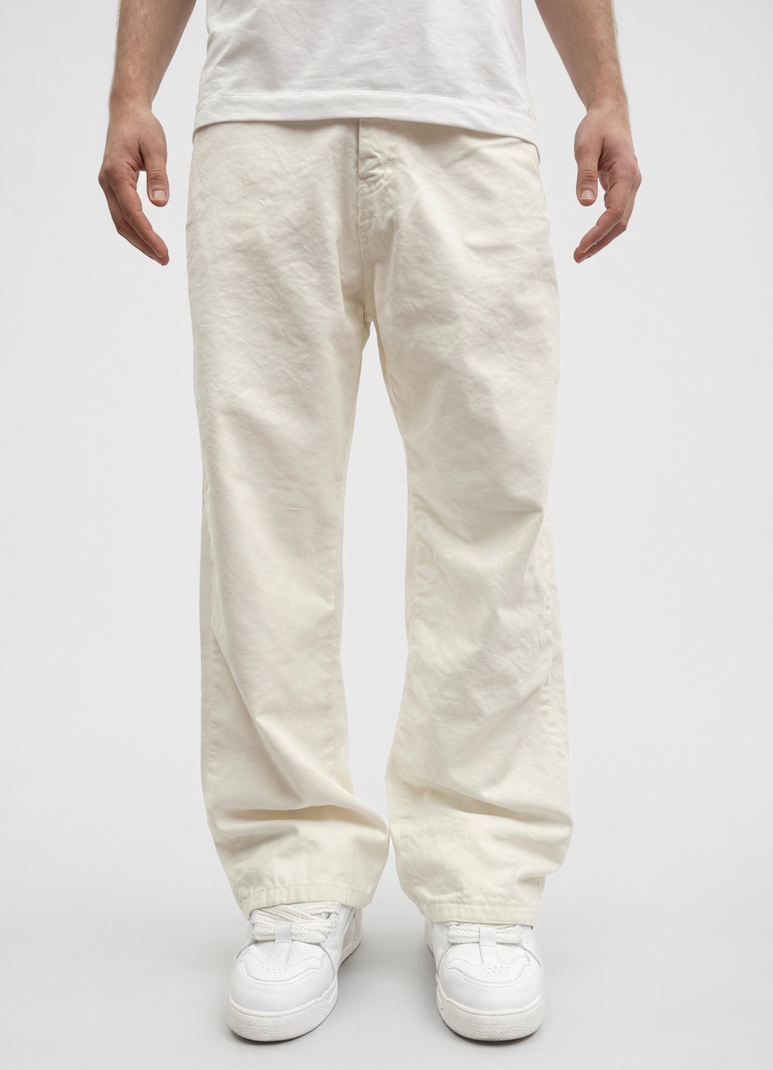 Jeans Baggy Fly Cream