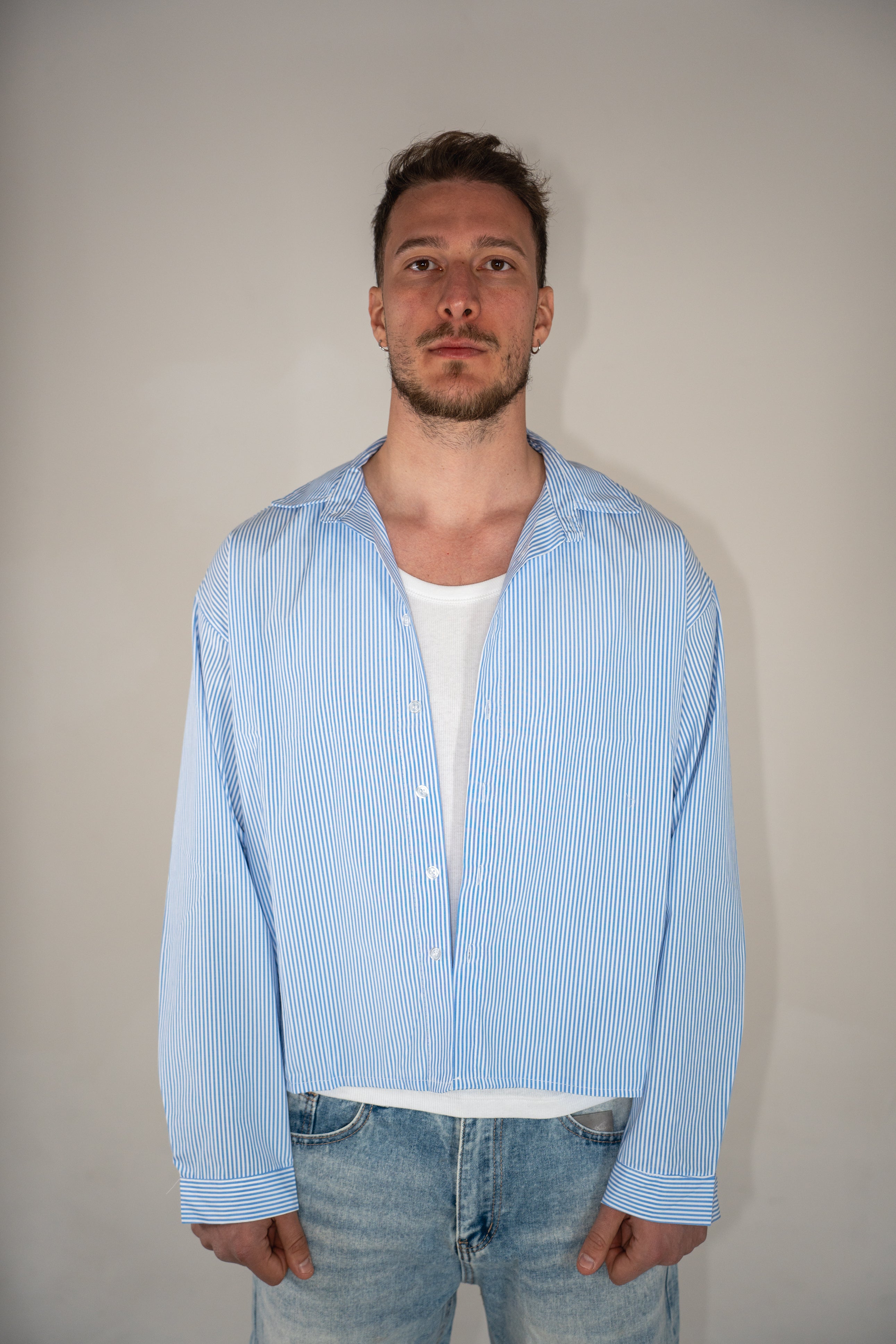 Camicia Righe Fini Sky