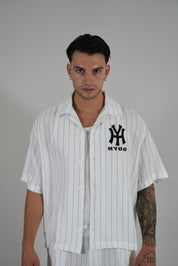 Coordinato Baseball NY White