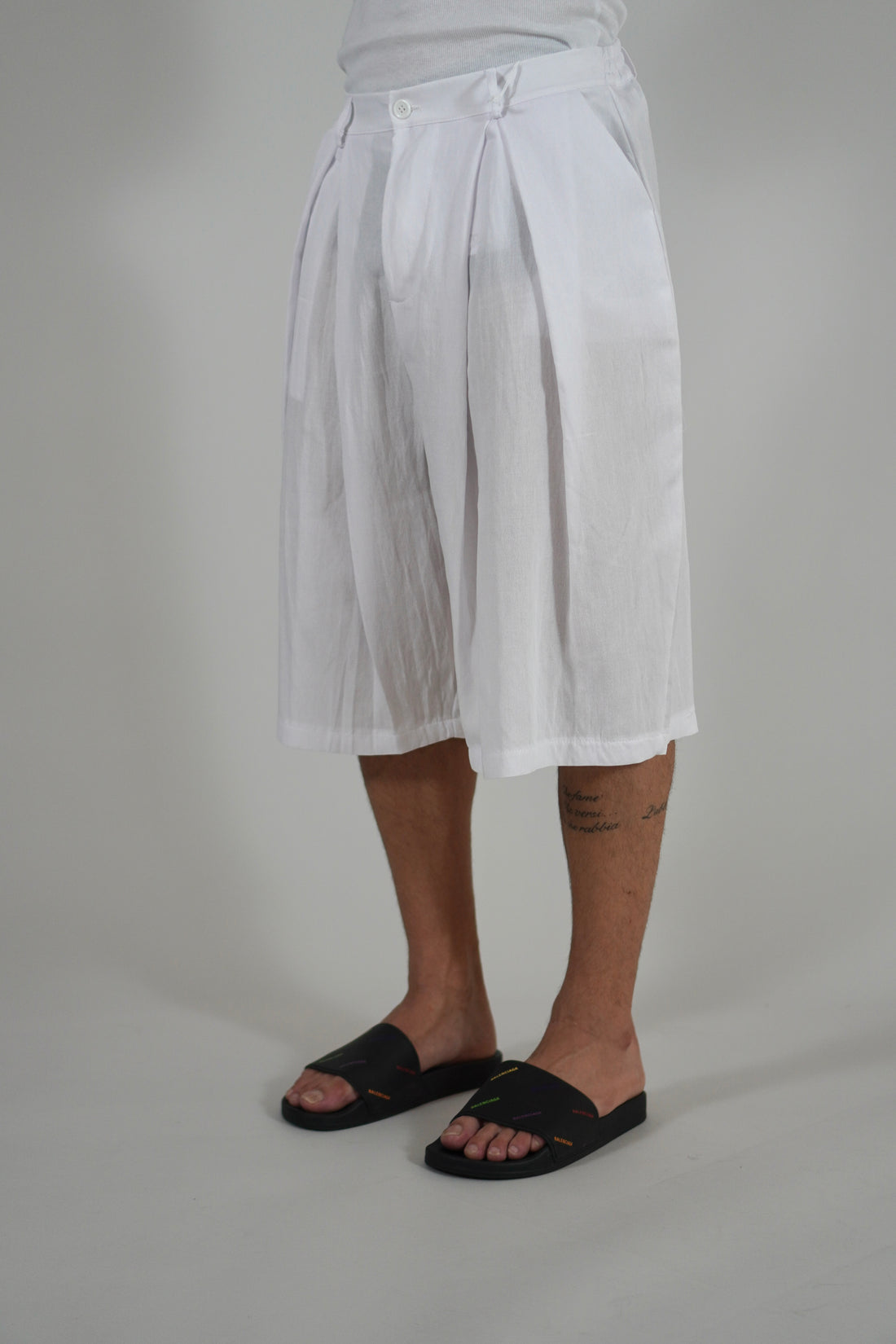 Bermuda Super Pencies Simil Lino White