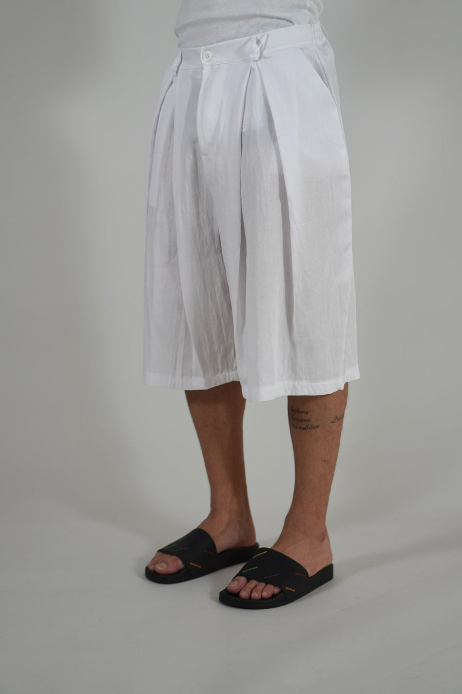 Bermuda Super Pencies Simil Lino White