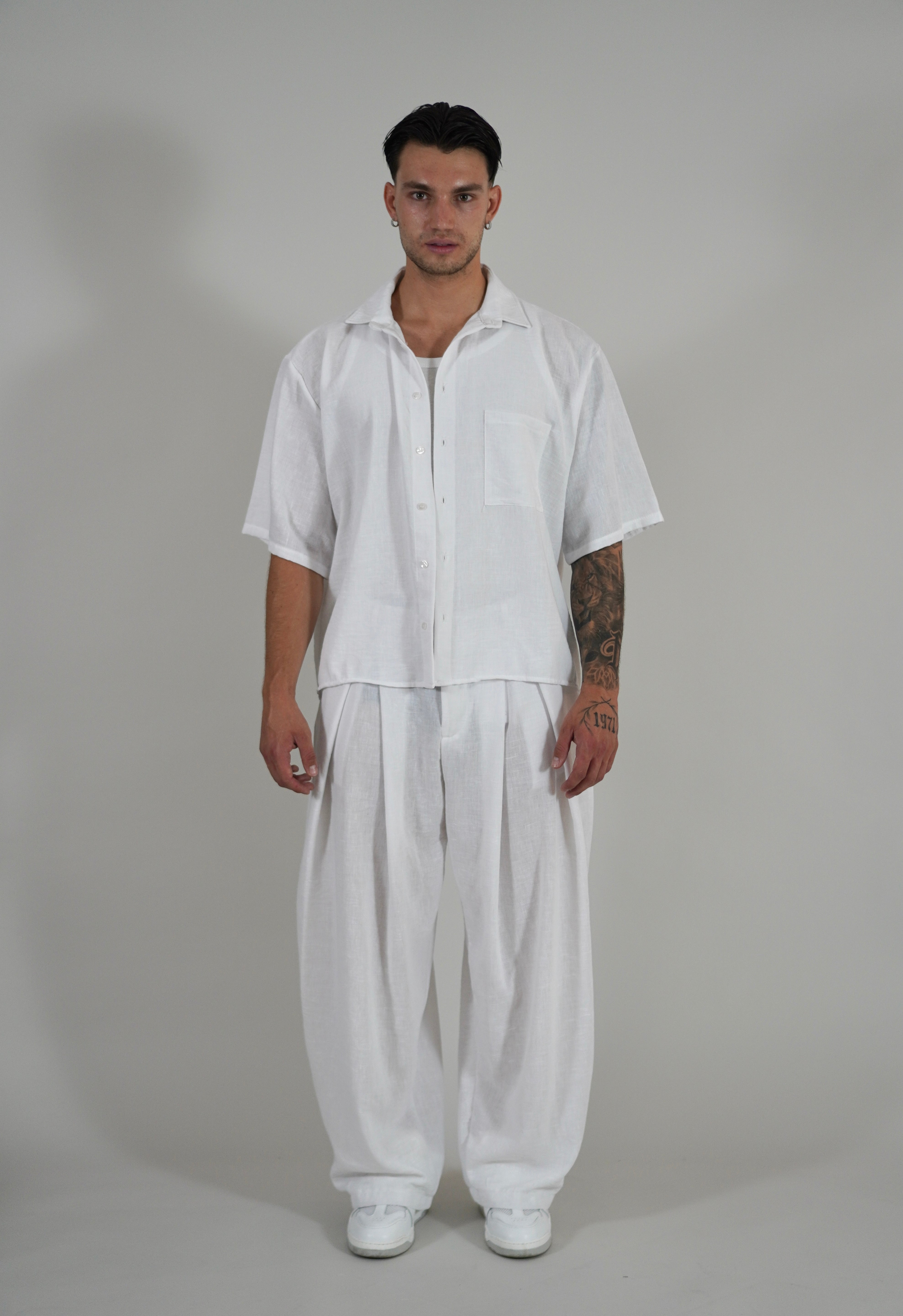 Pantalone Super Pencies Simil Lino White