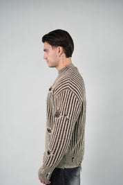 Maglione Sfrangiato Beige