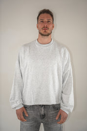 Felpa Crewneck Boxy Grey