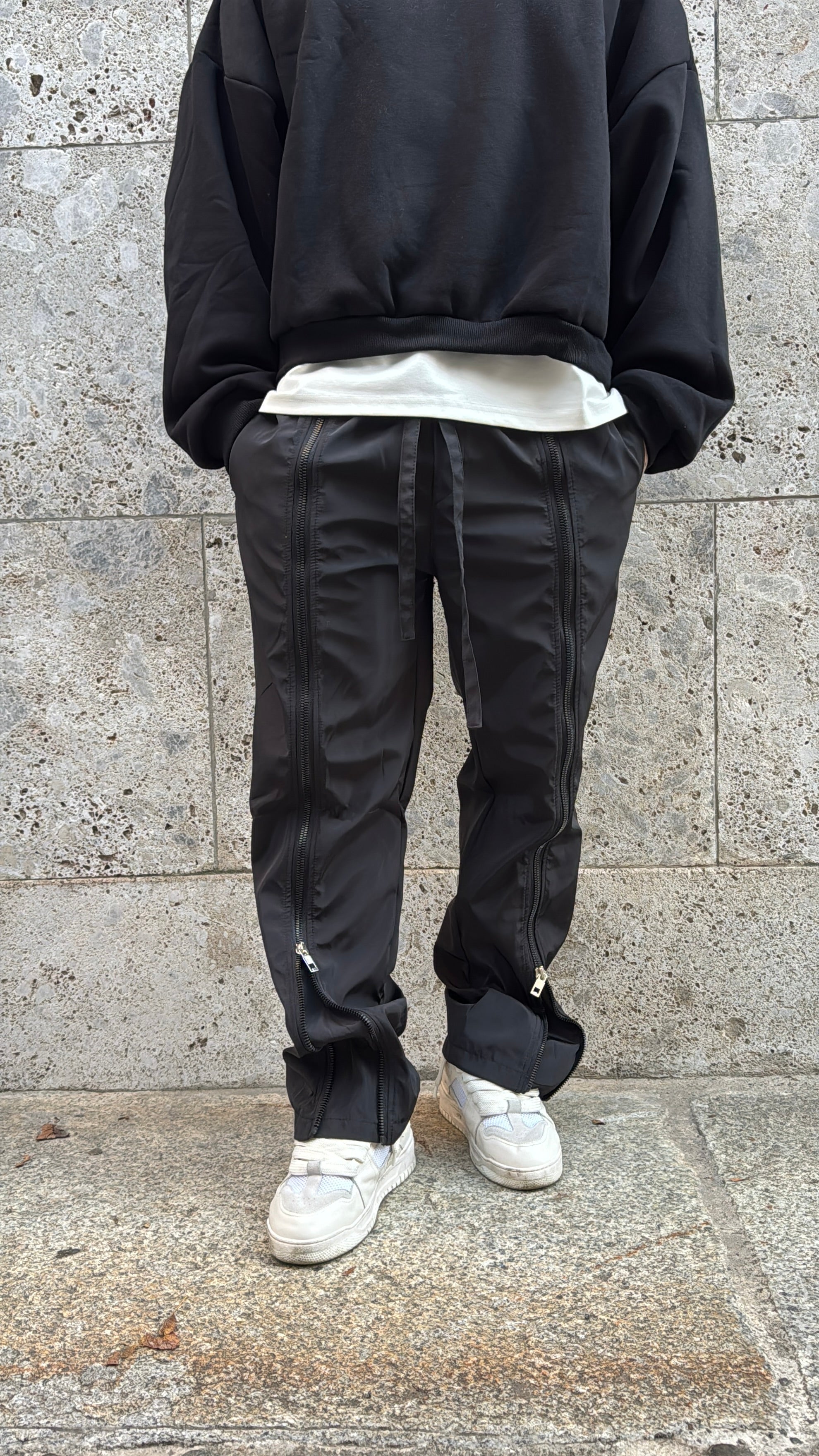 Pantalone Nylon Zipped