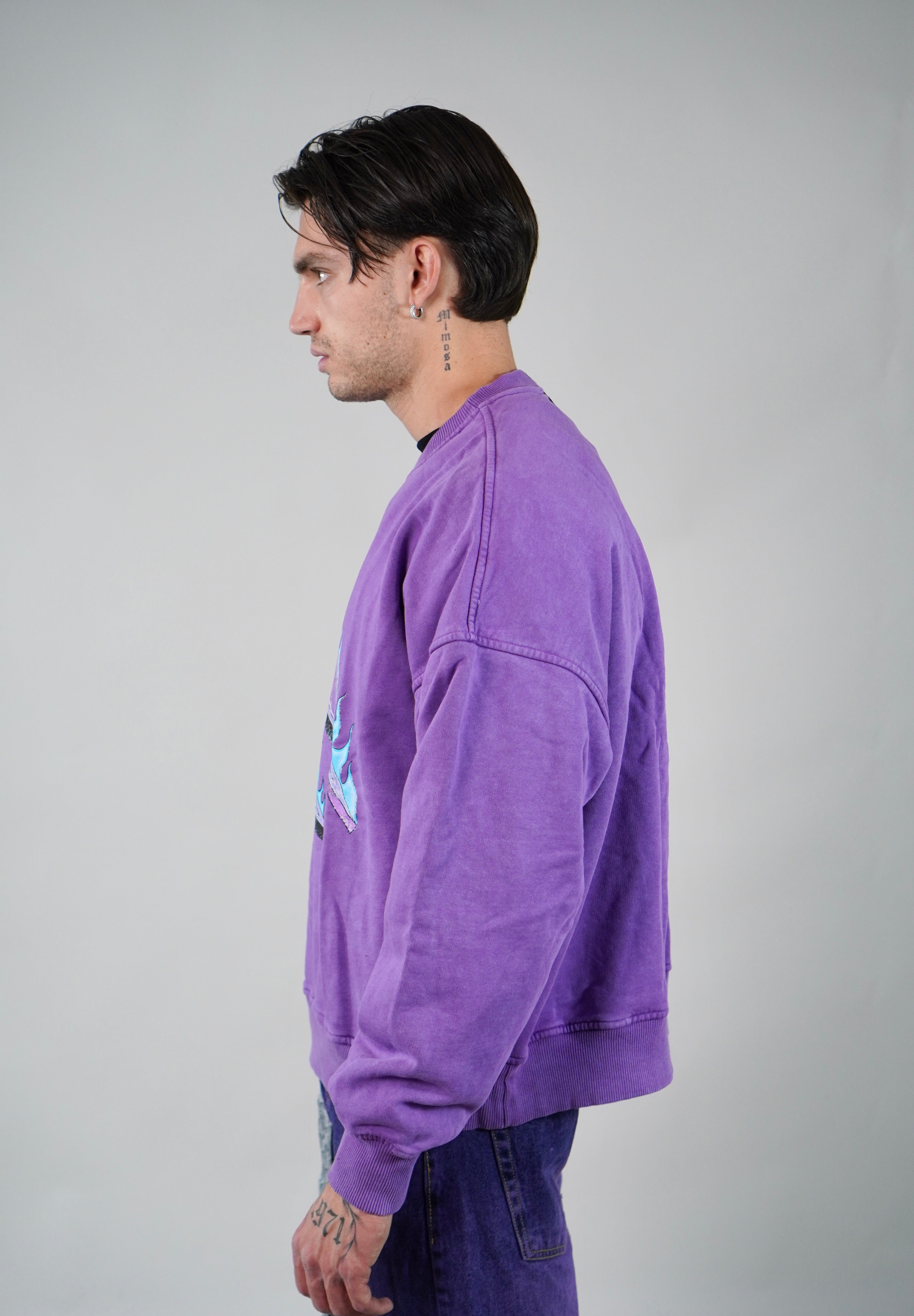 Crewneck Cross Purple