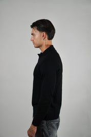 Polo Black Manica Lunga