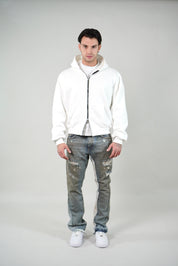 Hoodie Zip White