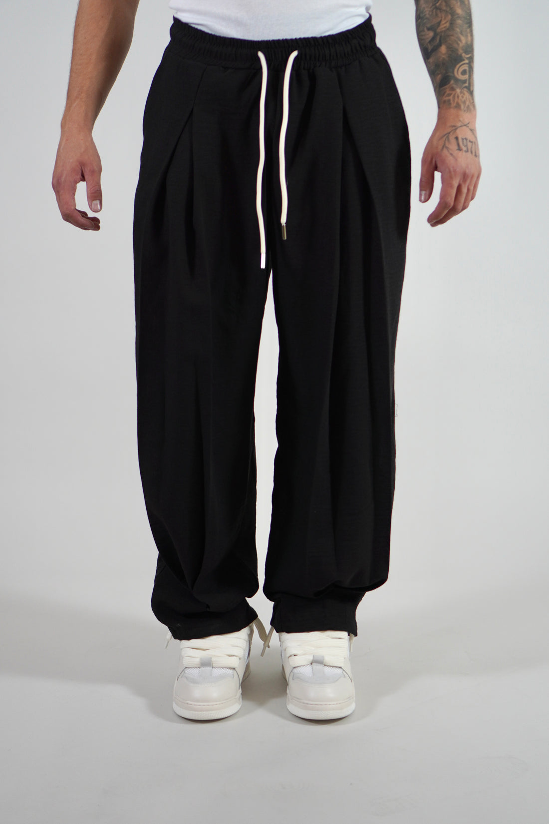 Pantalone Deep Pencies Simil Lino Black