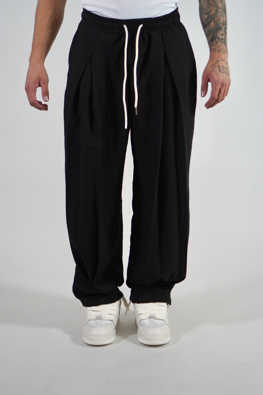 Pantalone Deep Pencies Simil Lino Black