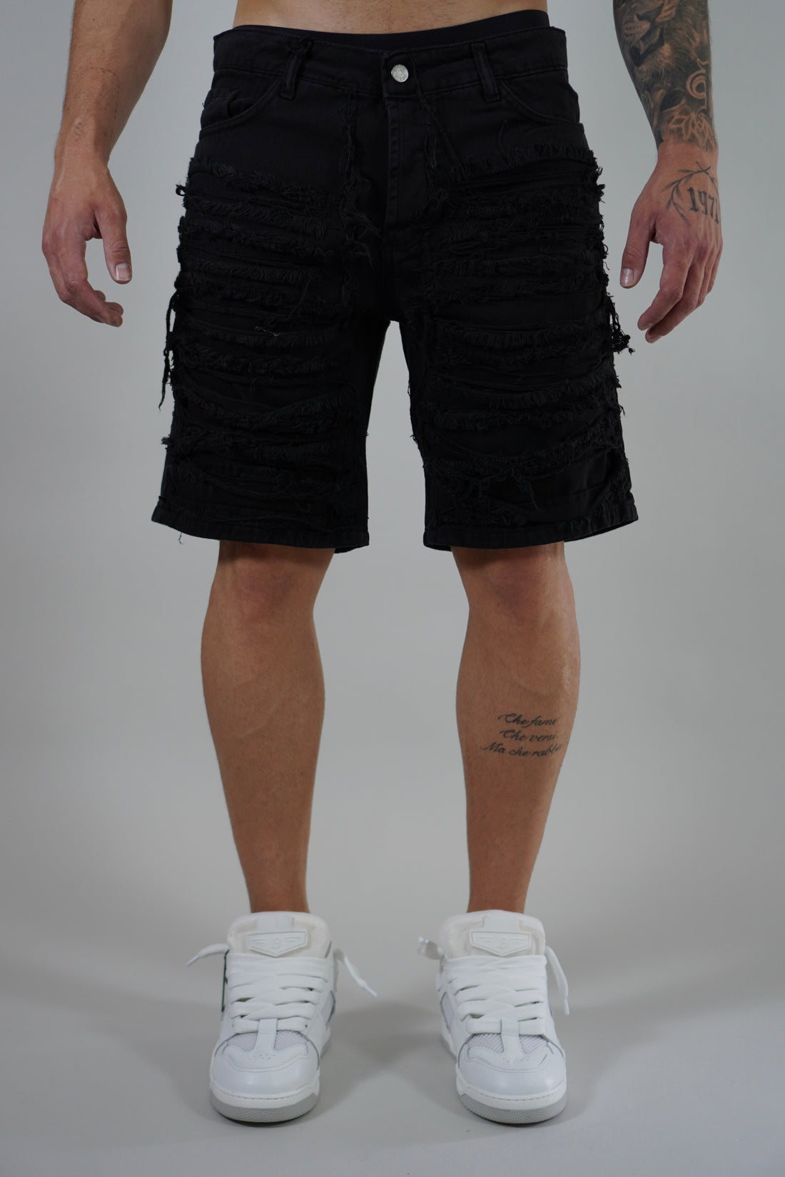 Bermuda Ripped Black