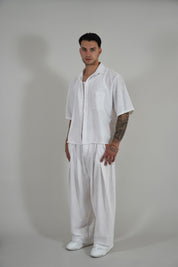 Pantalone Super Pencies Simil Lino White