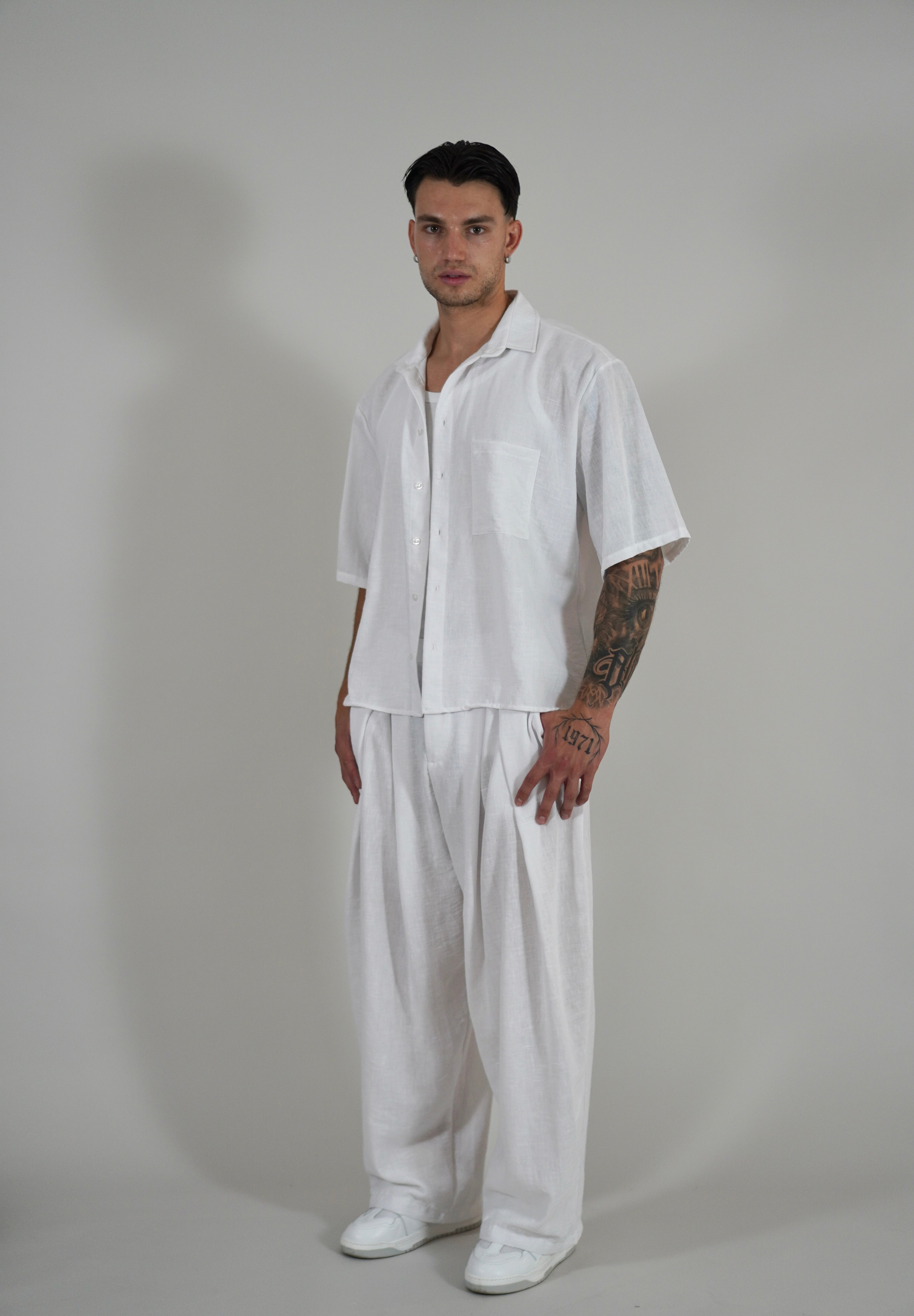 Pantalone Super Pencies Simil Lino White