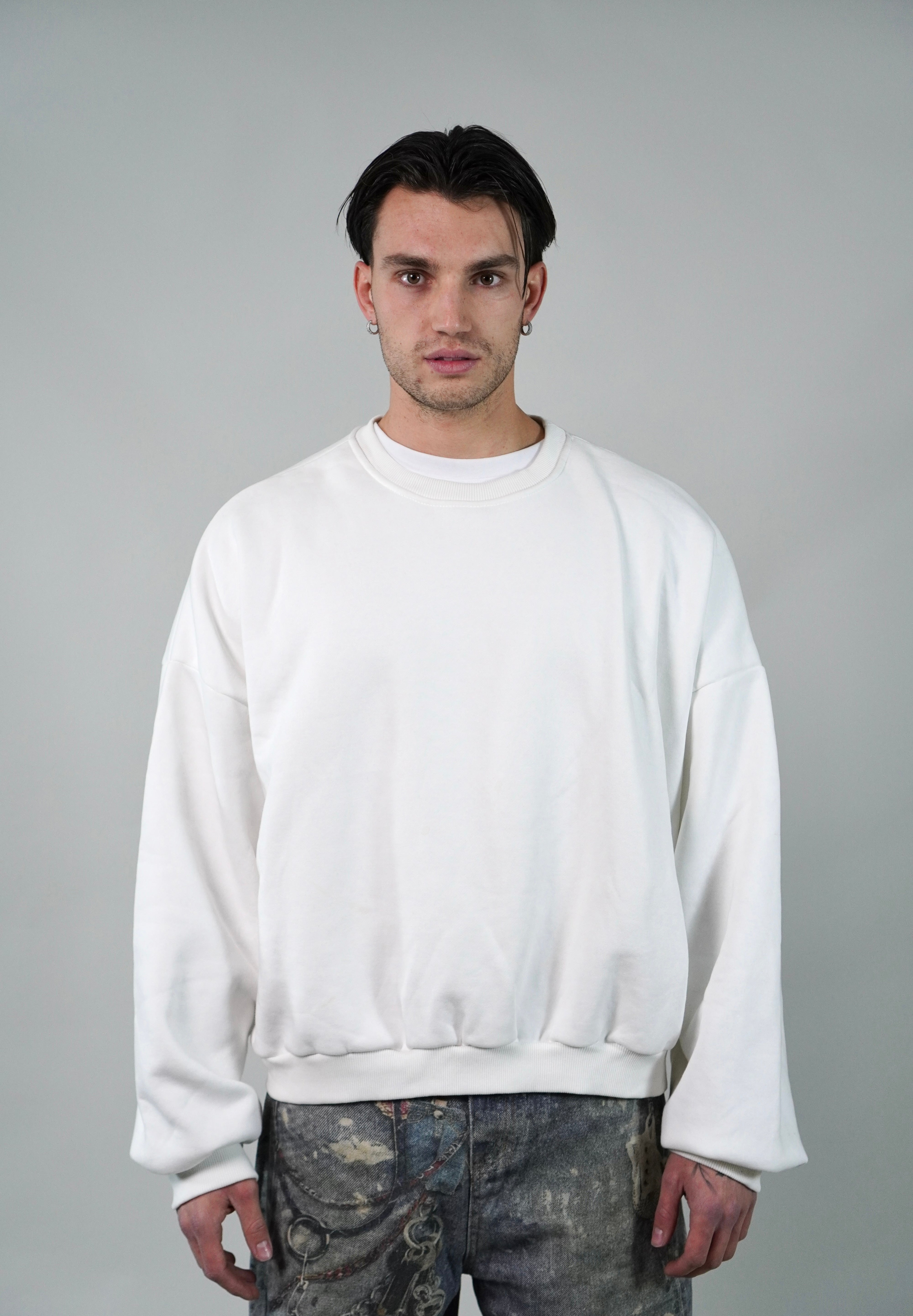 Hoodie Crewneck White