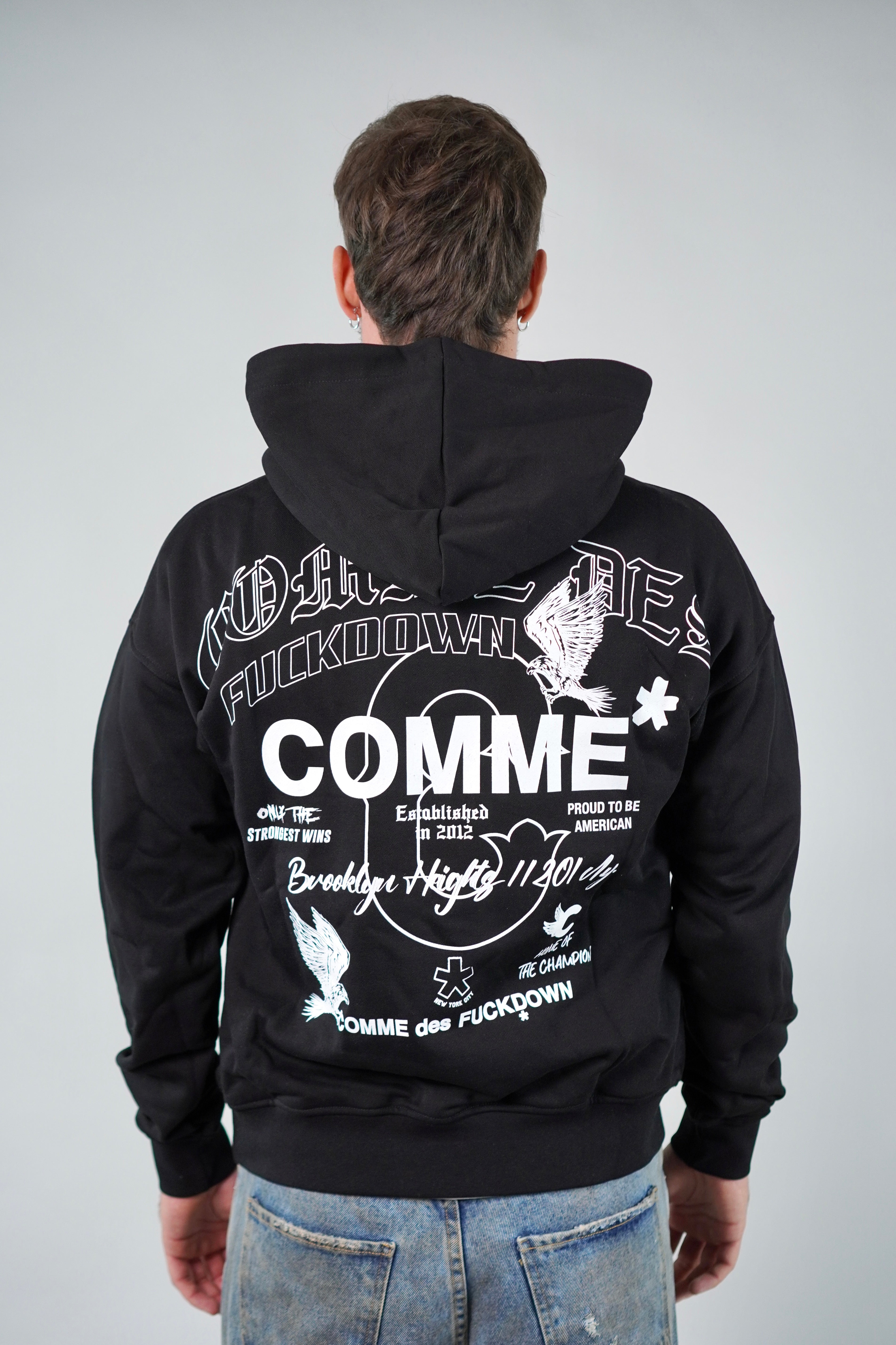 Hoodie Comme des Fuckdown Gothic