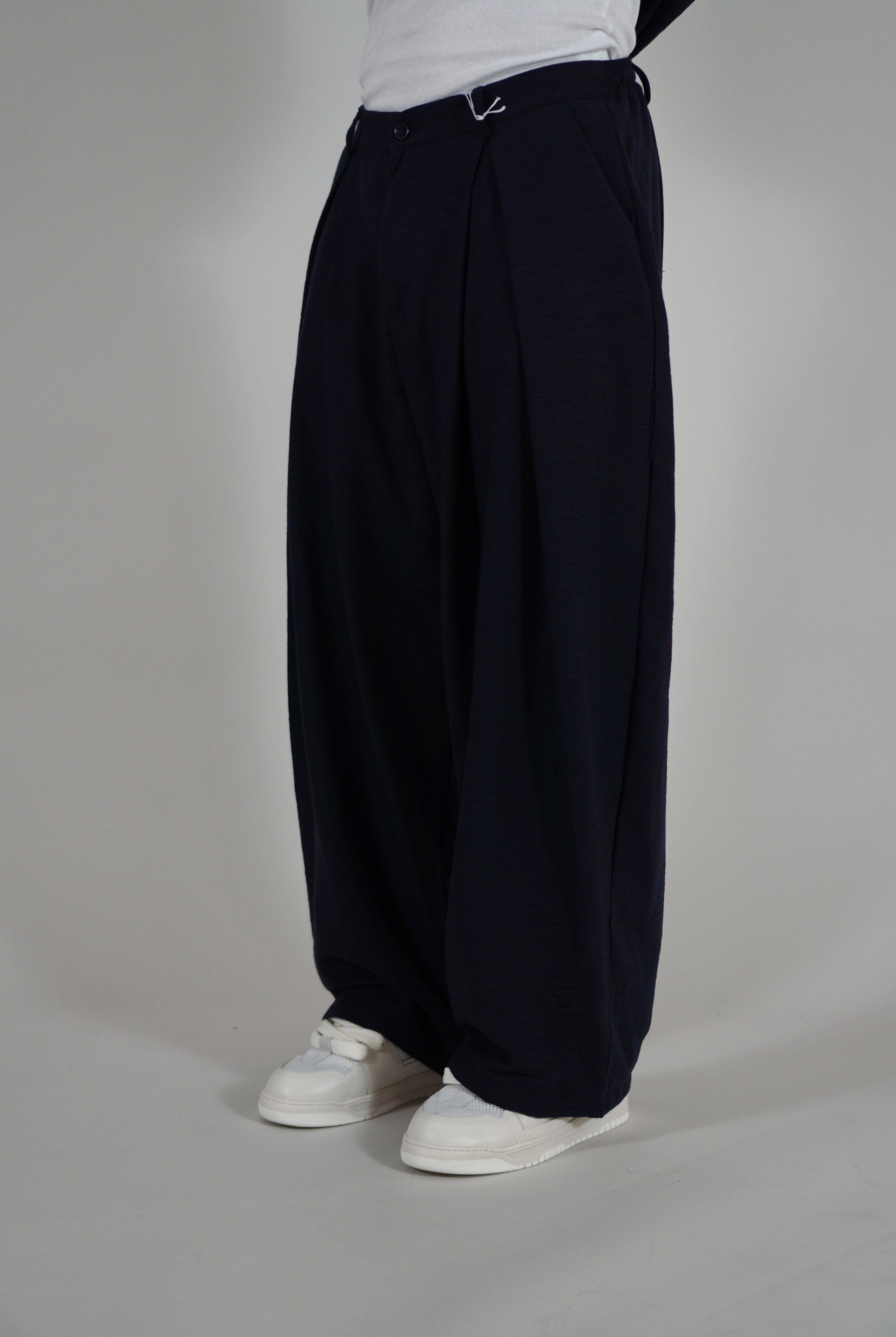 Pantalone Super Pencies Simil Lino Navy