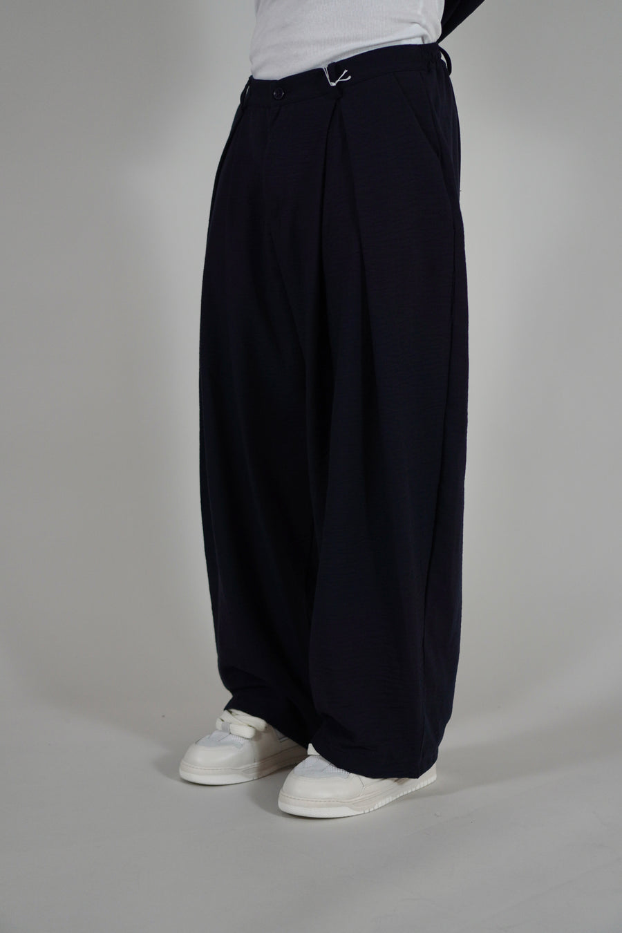 Pantalone Super Pencies Simil Lino Navy
