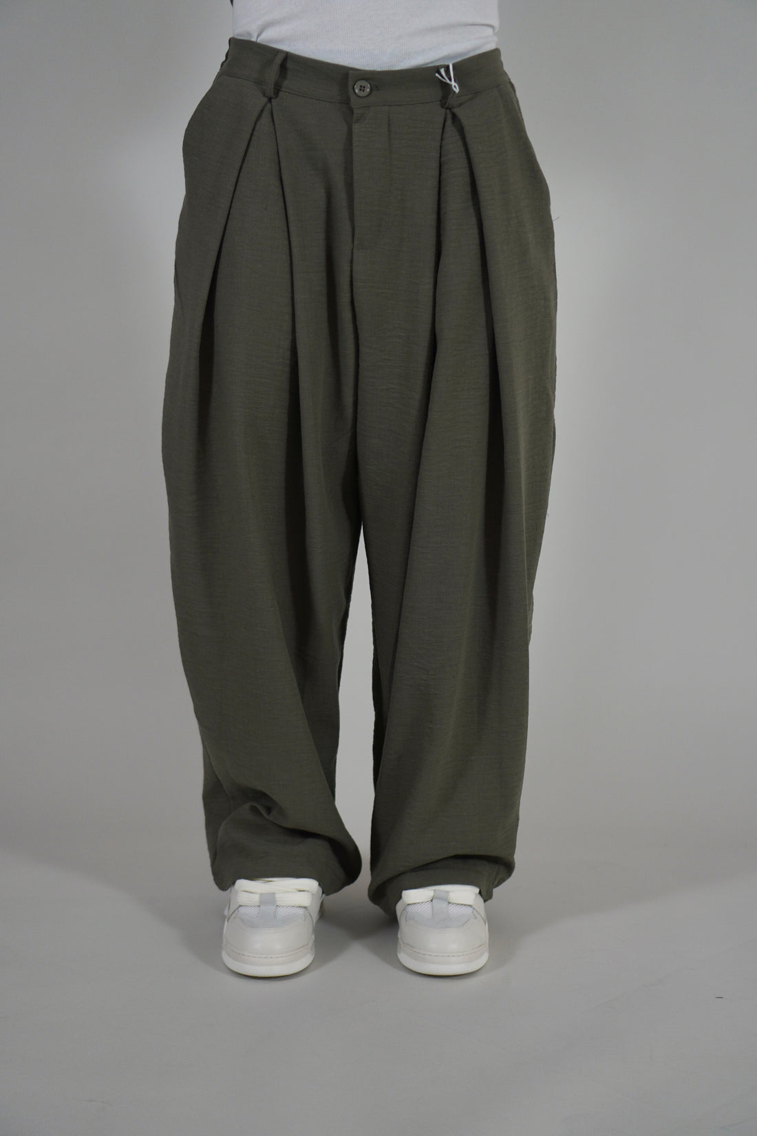 Pantalone Super Pencies Simil Lino Military