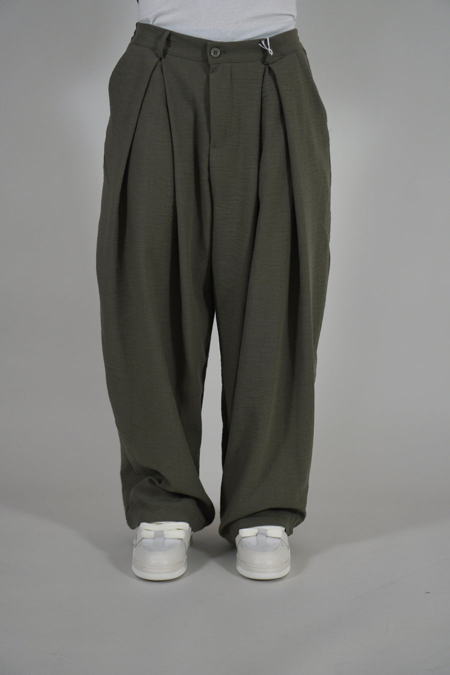 Pantalone Super Pencies Simil Lino Military