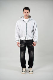 Hoodie Zip Grey