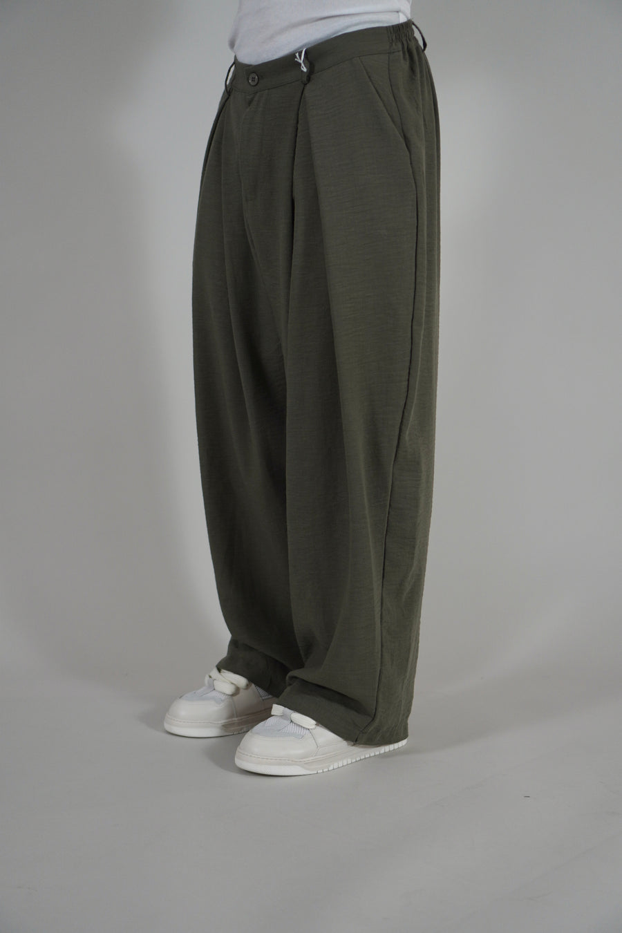 Pantalone Super Pencies Simil Lino Military