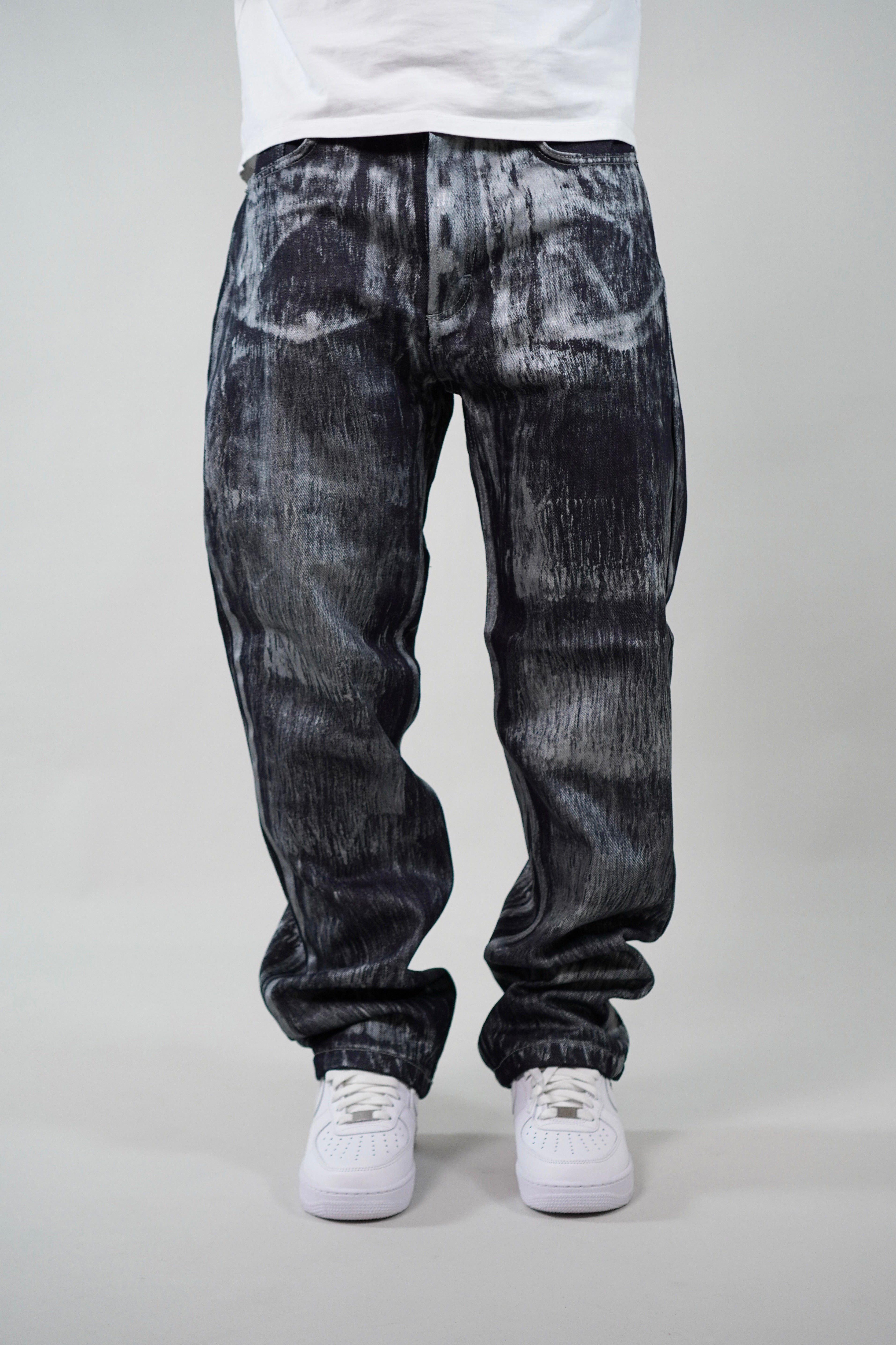 Jeans Print Silver
