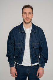 Giacca Raw Denim Zip