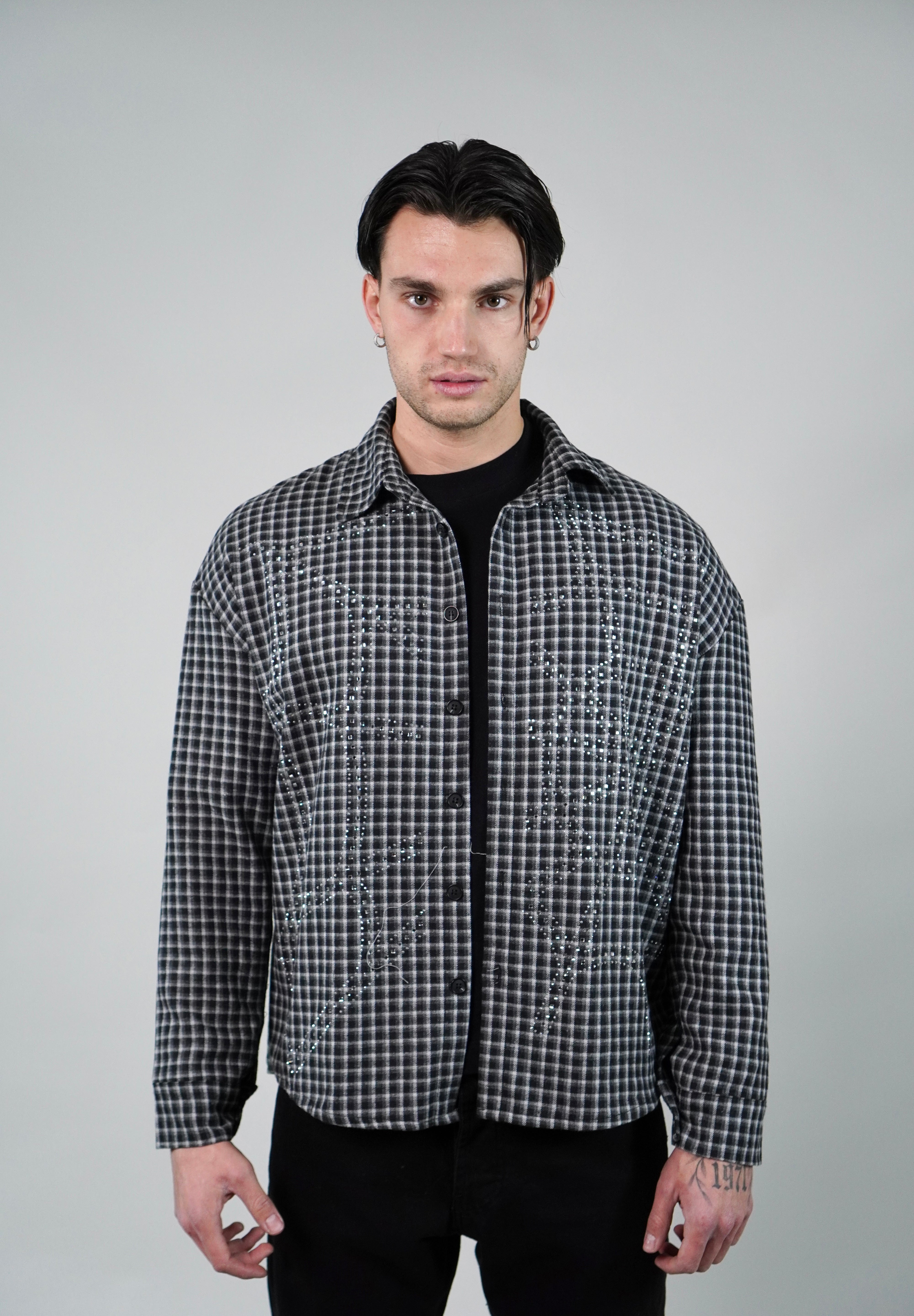 Camicia Flanella Spider Black