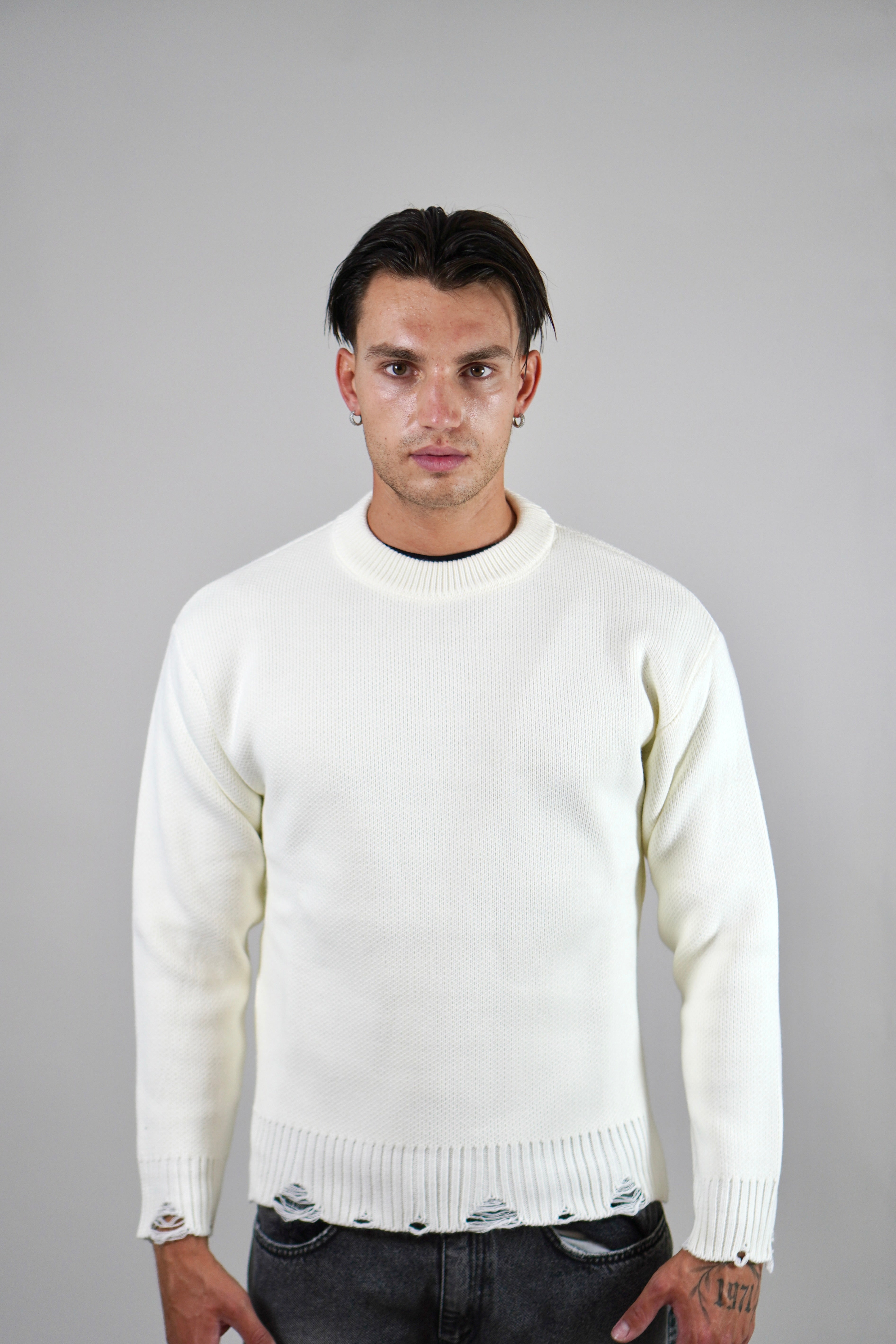 Maglione White Easy