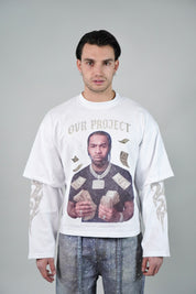 OVR Longsleeve Double Pop White