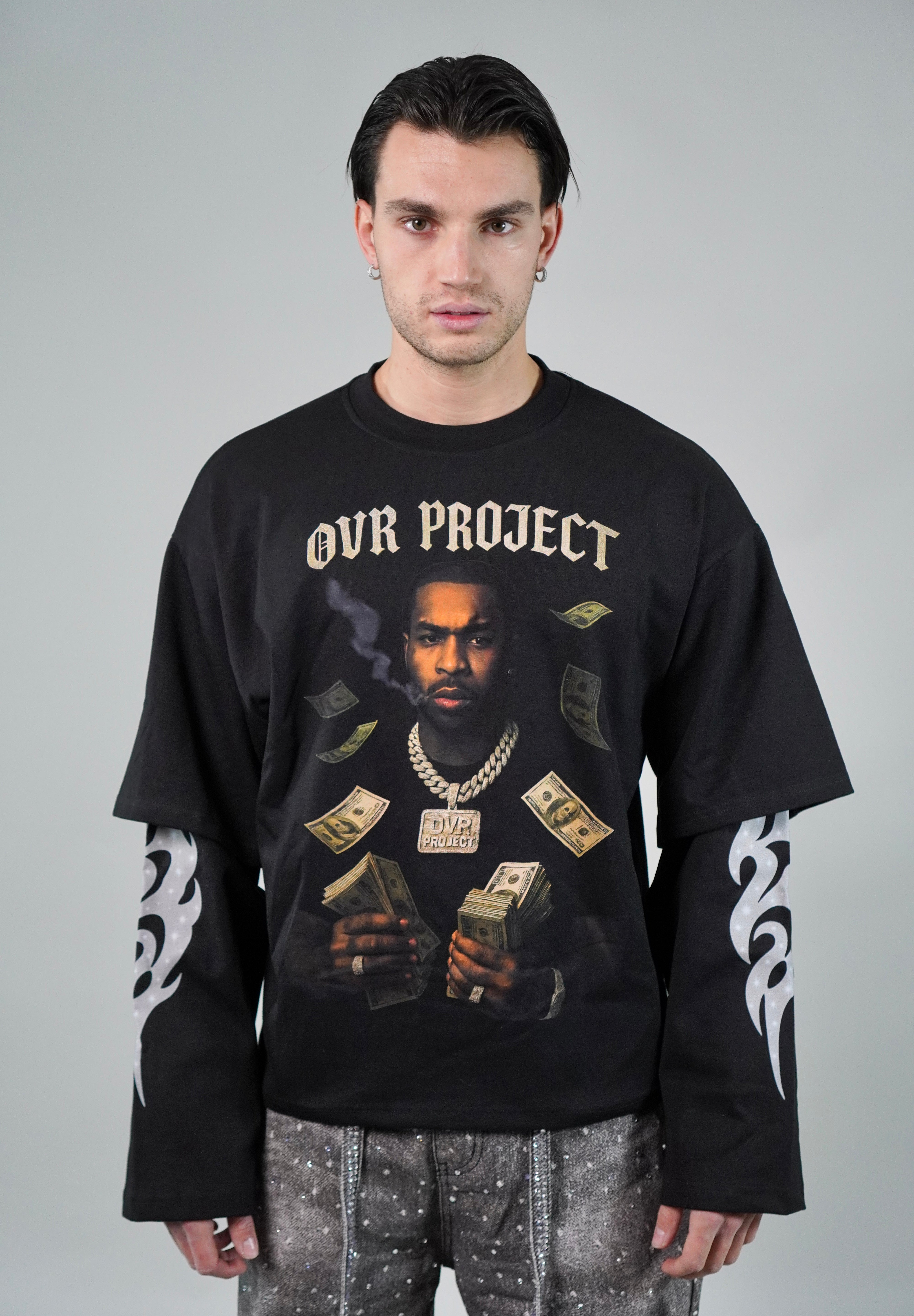 OVR Longsleeve Double Pop Black