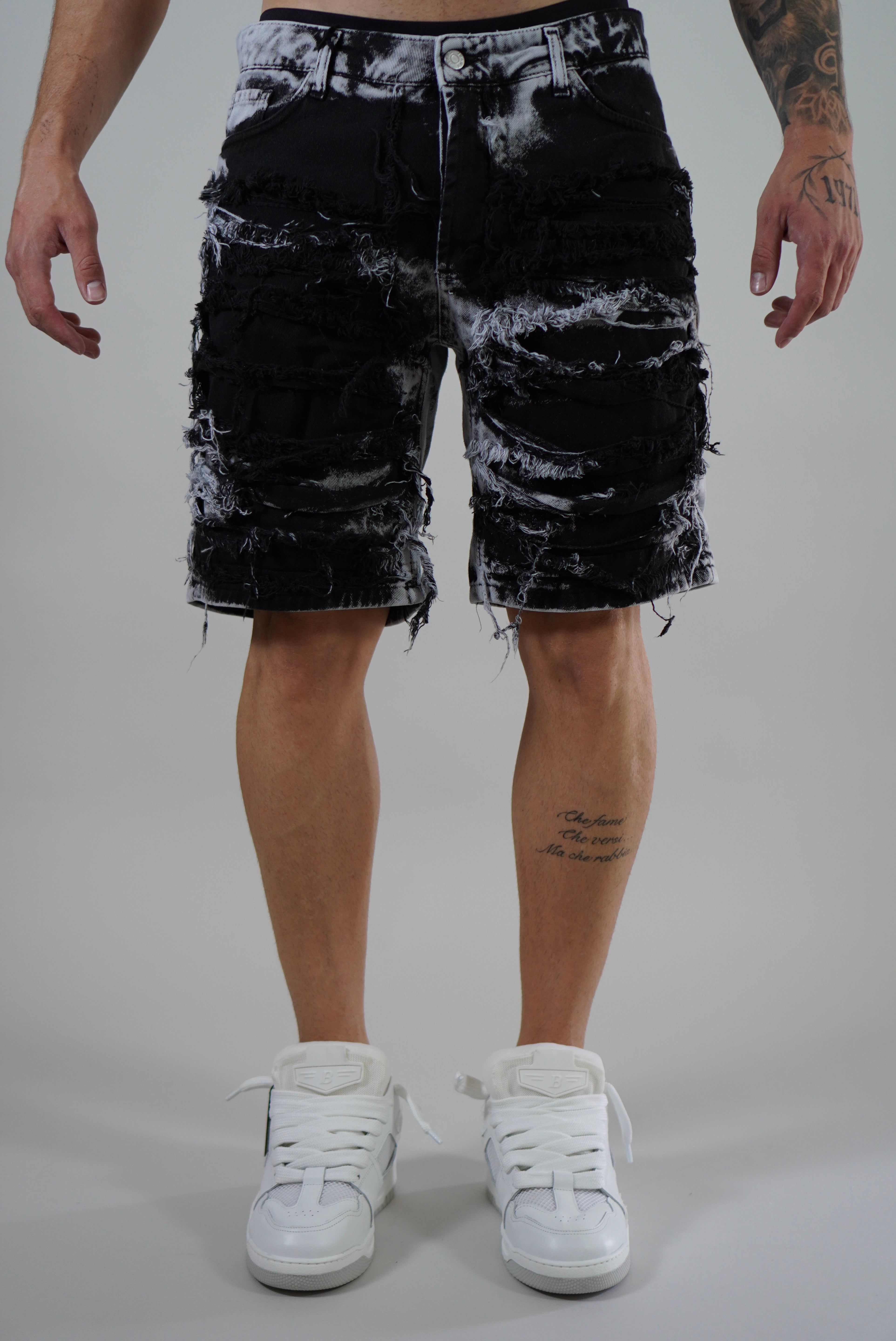 Bermuda Ripped Faded