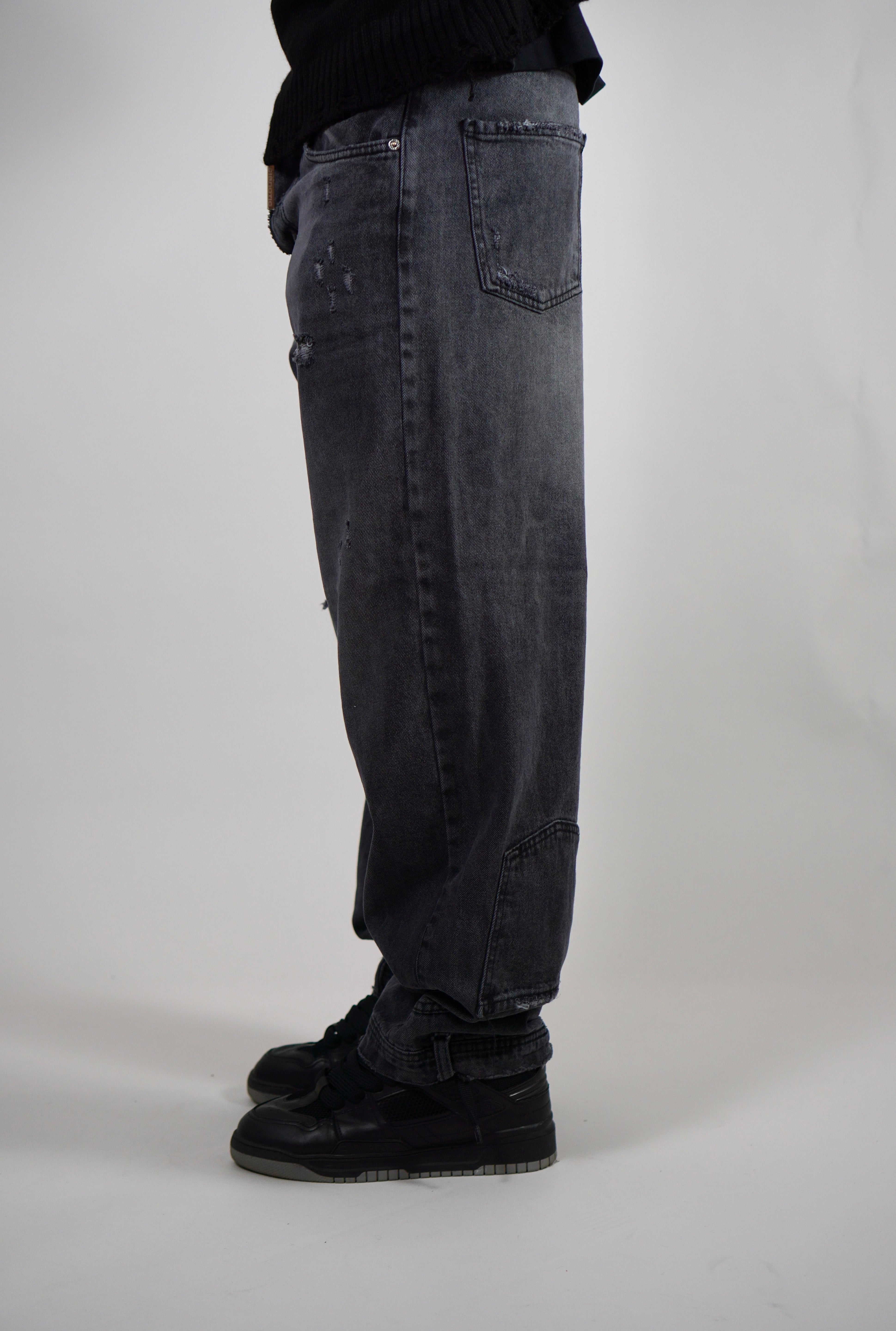 Jeans Reverse Pocket Grey