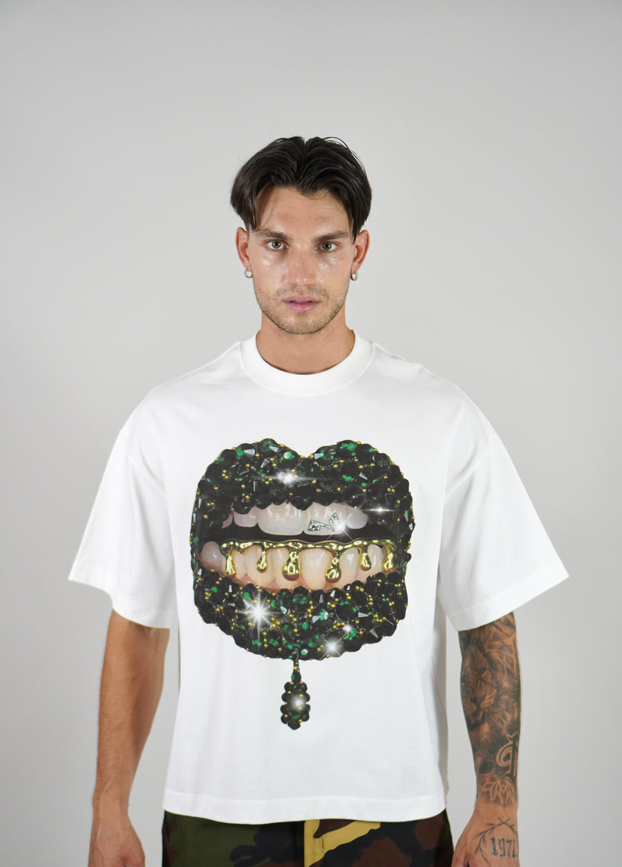 T-Shirt Green Gem Lip