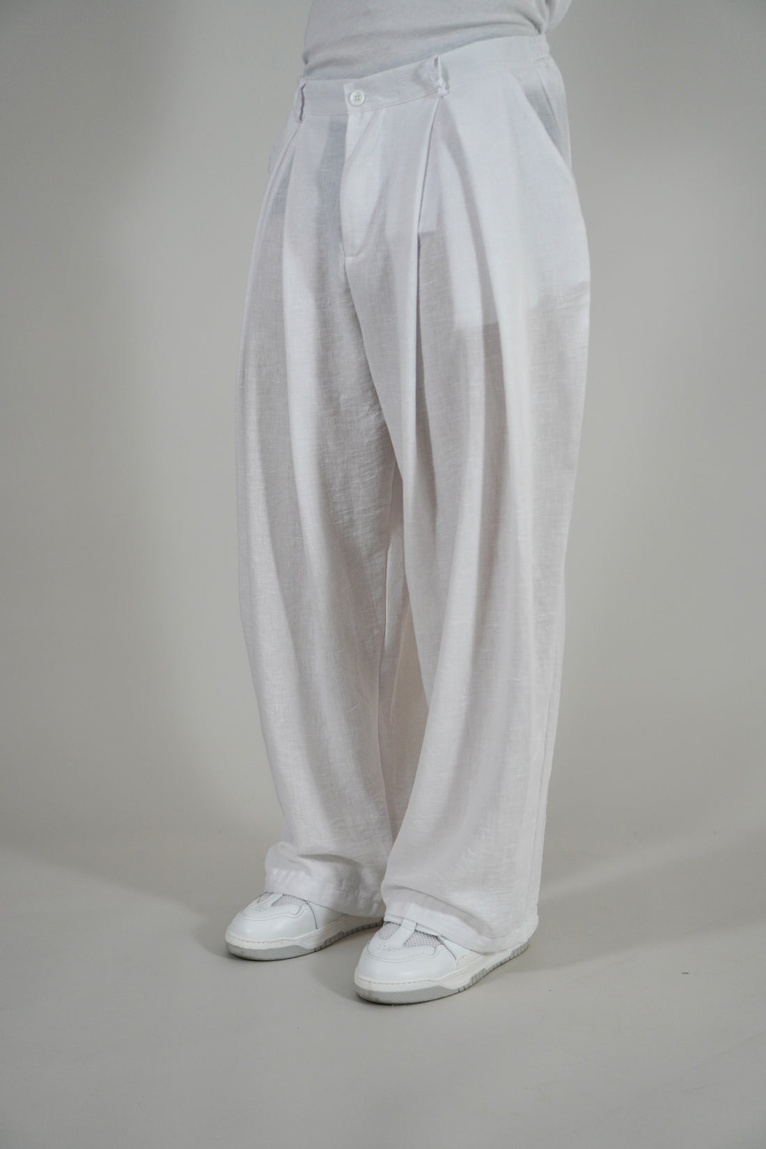 Pantalone Super Pencies Simil Lino White