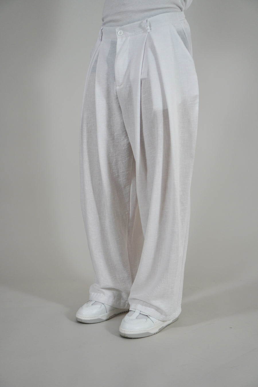 Pantalone Super Pencies Simil Lino White