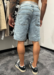 Bermuda jeans strappi corto