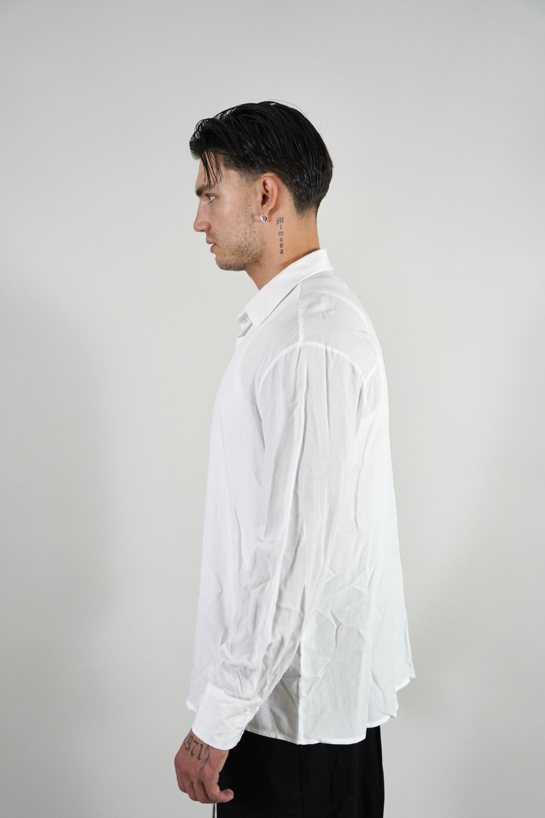 Camicia Simil Seta White