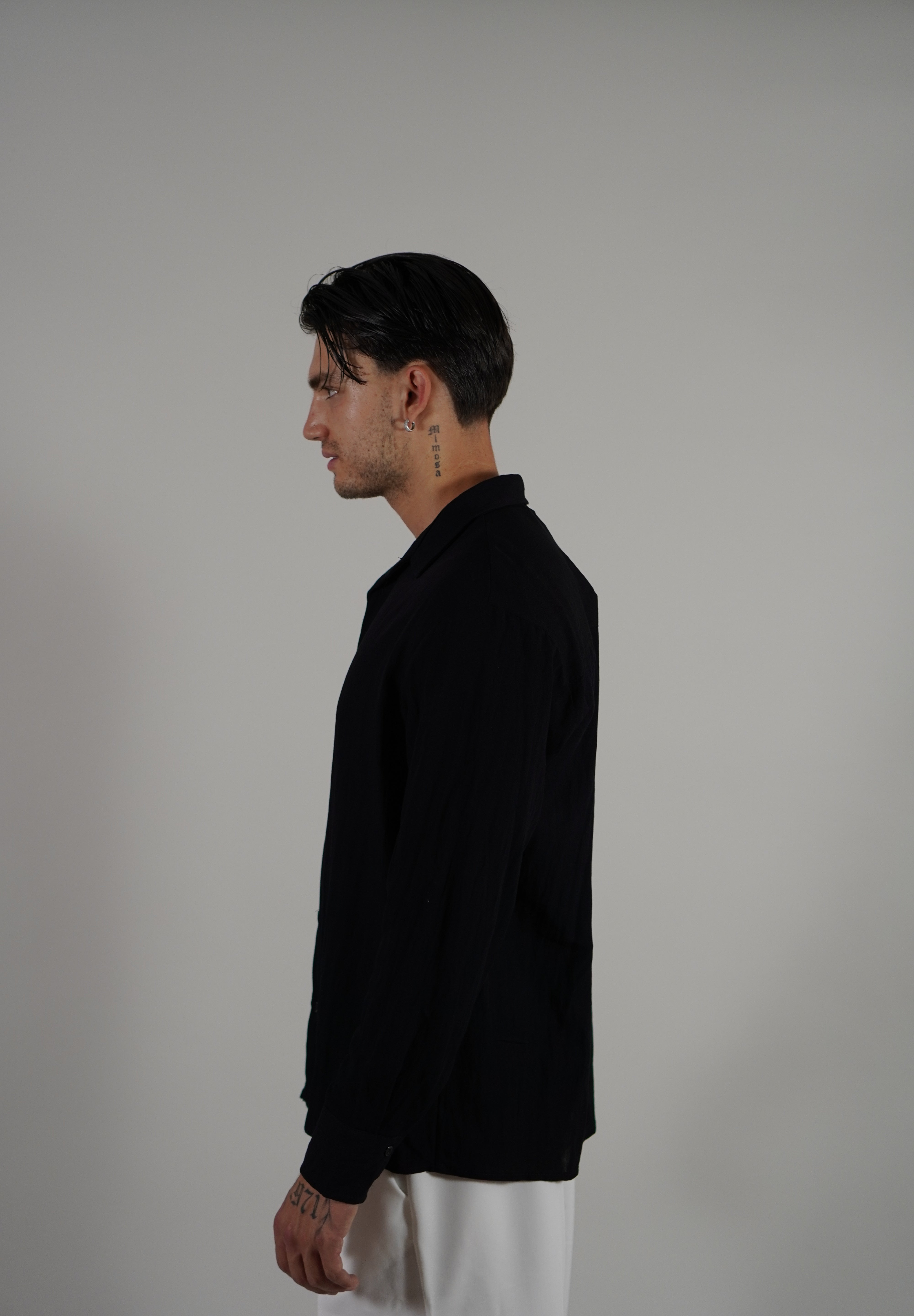 Camicia Linen Black