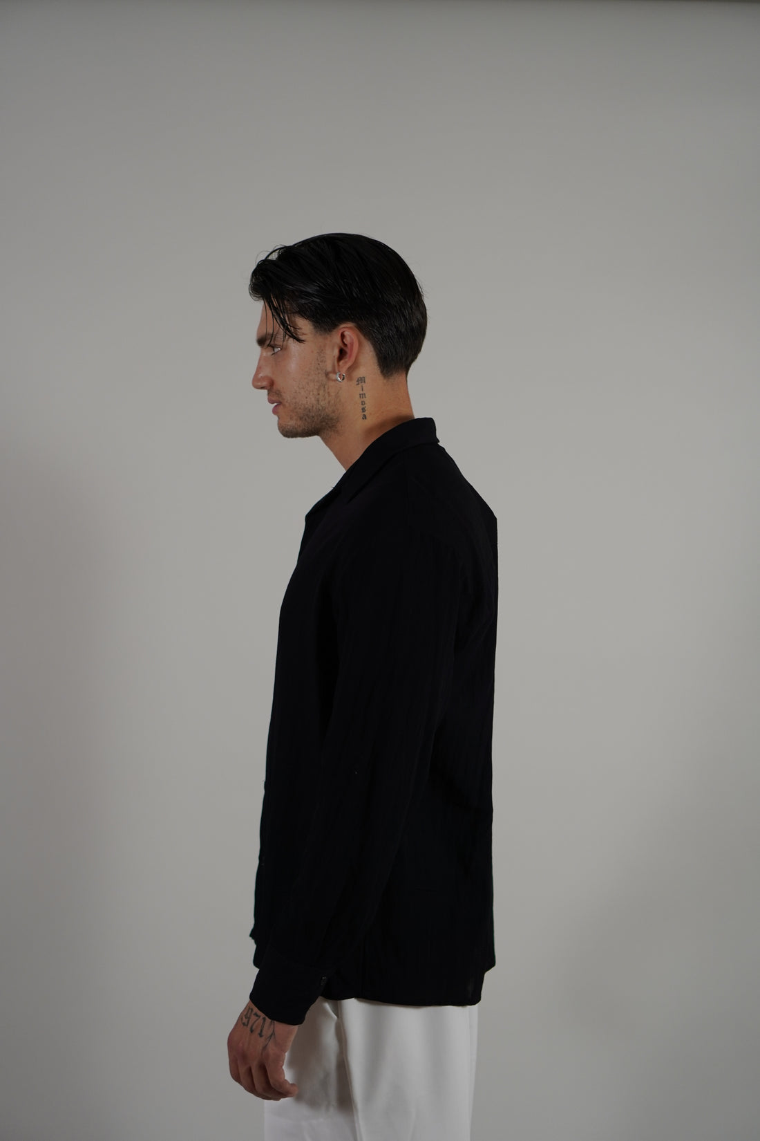 Camicia Linen Black