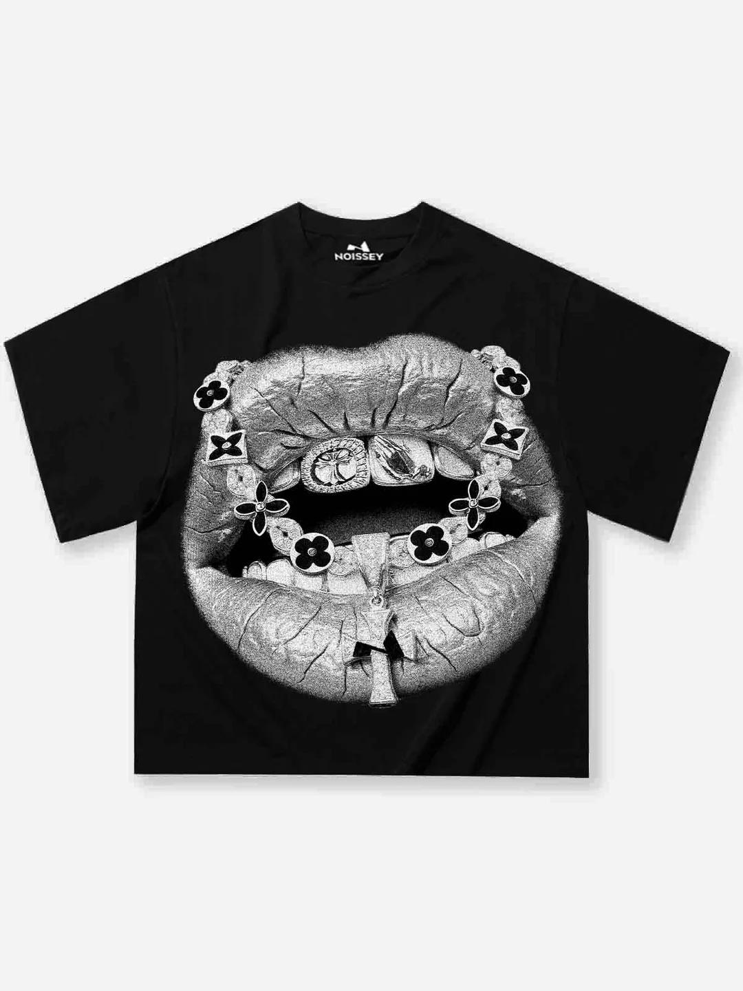 T-Shirt Boxy Cross and Lip